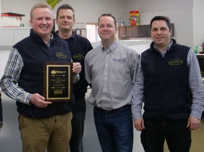 Green-tech Wins Supplier Category in  ProLandscaper Business Awards 2017